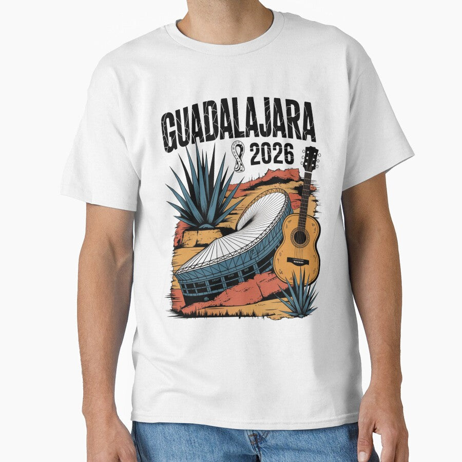 Guadalajara 2026  Mexico Football Soccer Souvenir T-Shirt V9 by DarylWelsh2024 Unisex T-shirt, Sweatshirt, Hoodie, Long Sleeve Tee - T-Shirt, Sweatshirt, Hoodie