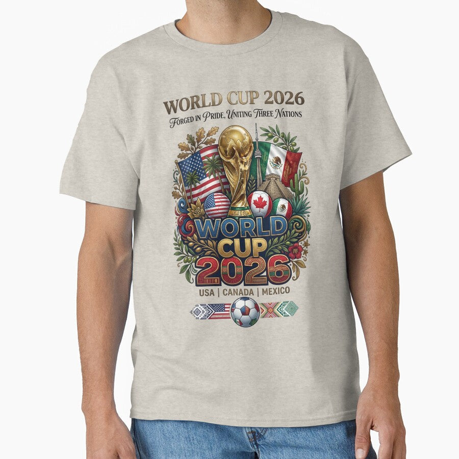 2026 World Cup United Three Nations by Sovereign Supply Co. Unisex T-shirt, Sweatshirt, Hoodie, Long Sleeve Tee - T-Shirt, Sweatshirt, Hoodie