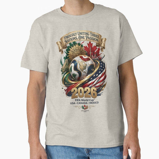 2026 World Cup Soccer North American Glory by Sovereign Supply Co. Unisex T-shirt, Sweatshirt, Hoodie, Long Sleeve Tee - T-Shirt, Sweatshirt, Hoodie