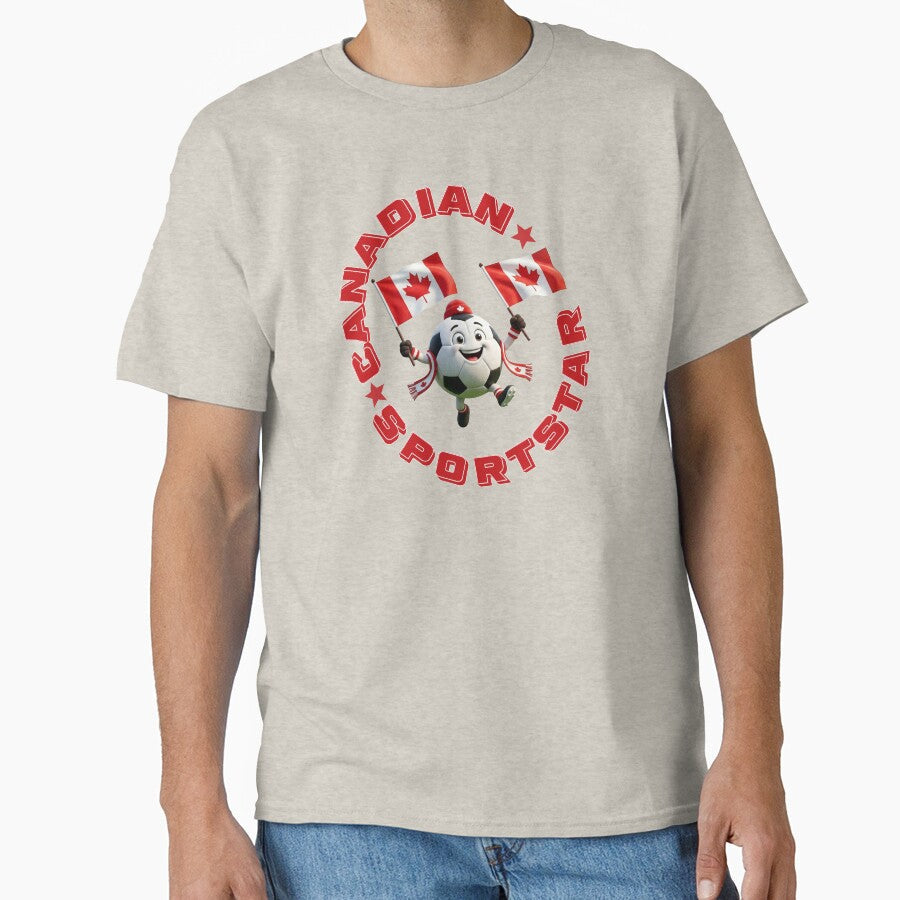 Canadian Soccer Sportstar by SumSnarky Unisex T-shirt, Sweatshirt, Hoodie, Long Sleeve Tee - T-Shirt, Sweatshirt, Hoodie