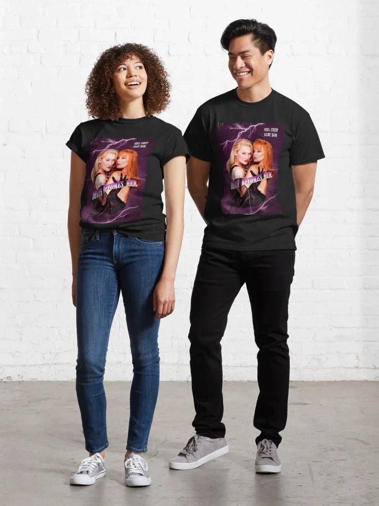 "Death Becomes Her" Vintage Movie Poster Classic T-Shirt - T-Shirt, Sweatshirt, Hoodie