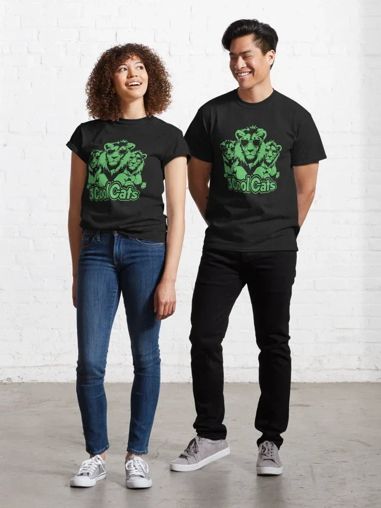 "3 Cool Cats"  Lion Crew Graphic Design Sherbert Flavour Classic T-Shirt - T-Shirt, Sweatshirt, Hoodie