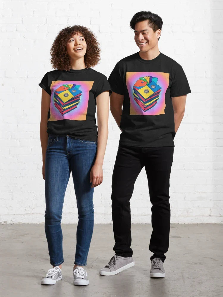 "Ctrl+Alt+Retro: Floppy Disk Frenzy" Classic T-Shirt - T-Shirt, Sweatshirt, Hoodie