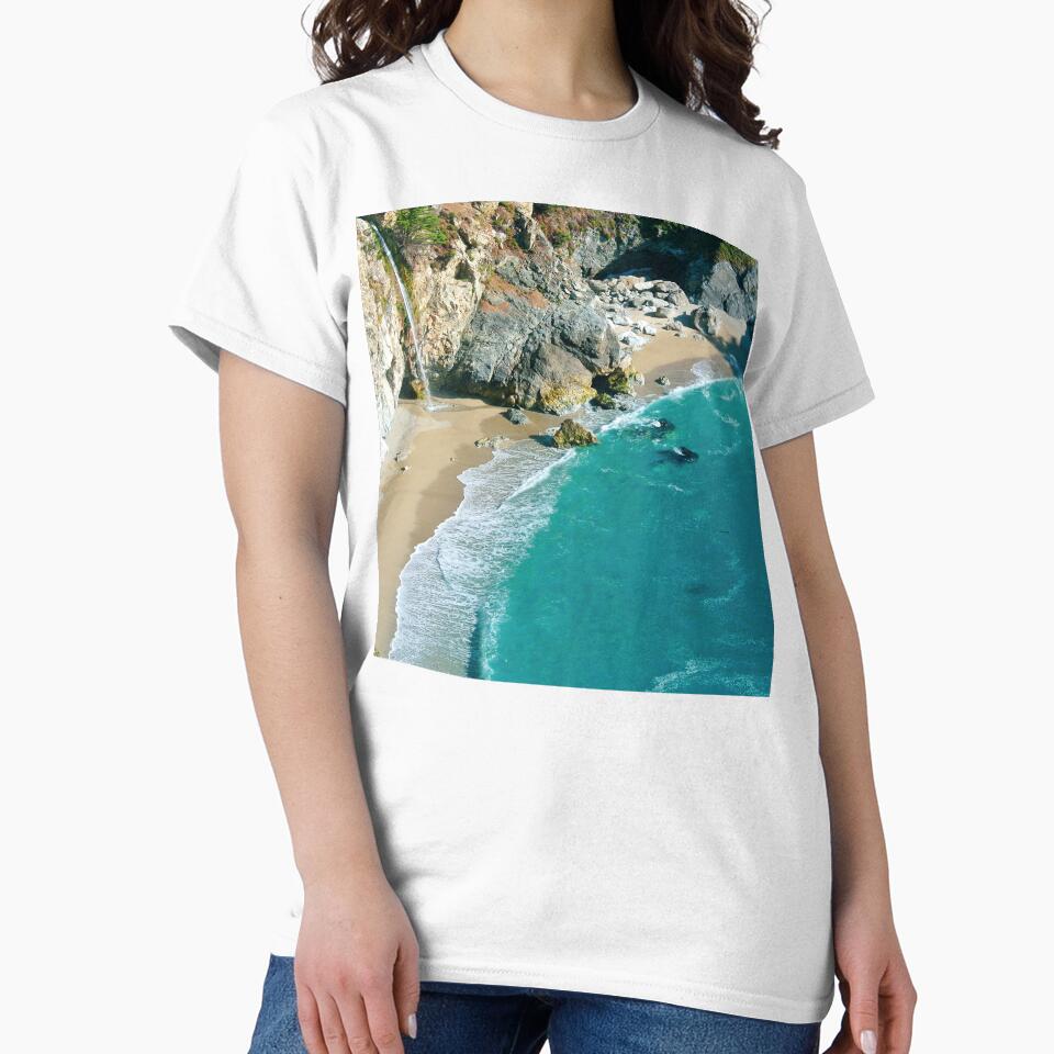 Beautiful Summer Beach, Ocean Shore by - Adult & Kids T-Shirts, Sweatshirts & Hoodies apparel design preview 2