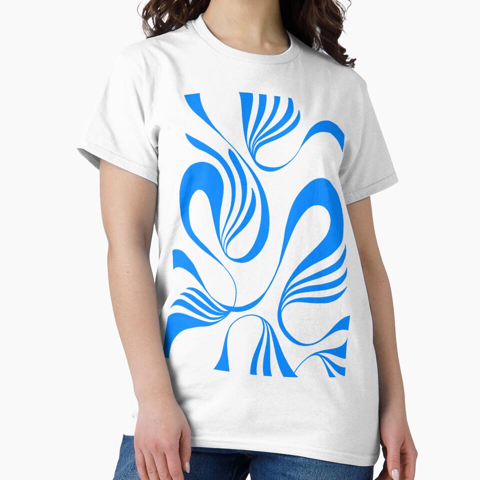 Blue waves by stupidpotato1 - Adult & Kids T-Shirts, Sweatshirts & Hoodies apparel design preview 2