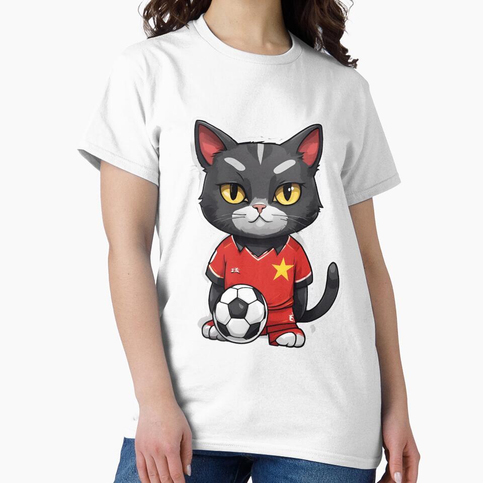 CHINA Sports Team: a Cat wearing colours of Japanese - Adult & Kids T-Shirts, Sweatshirts & Hoodies apparel design preview 2