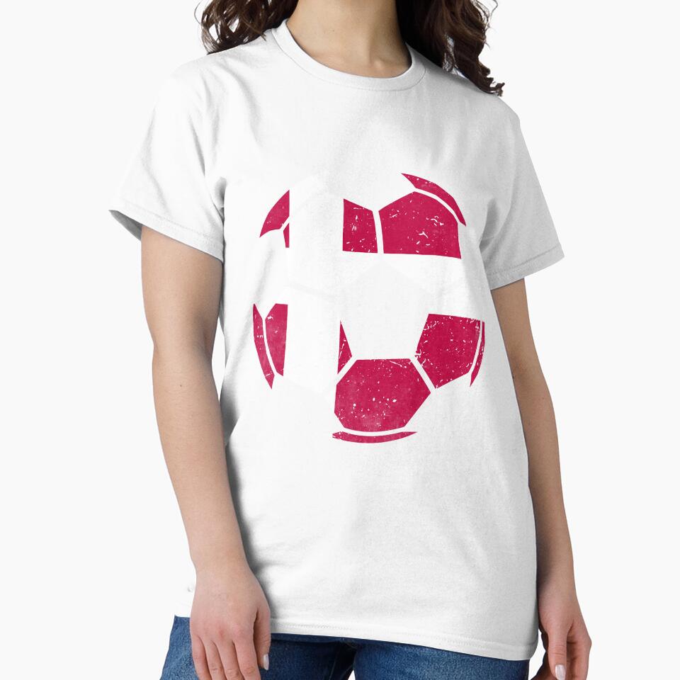 Denmark Soccer Ball Flag Jersey Danish Football Fan by EIMgraphic football jersey product view 2