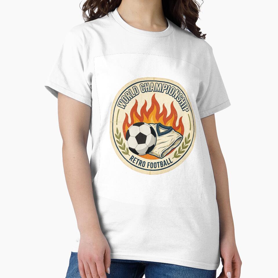 Retro Football Championship Badge Sticker Vintage - Adult & Kids T-Shirts, Sweatshirts & Hoodies apparel design preview 2