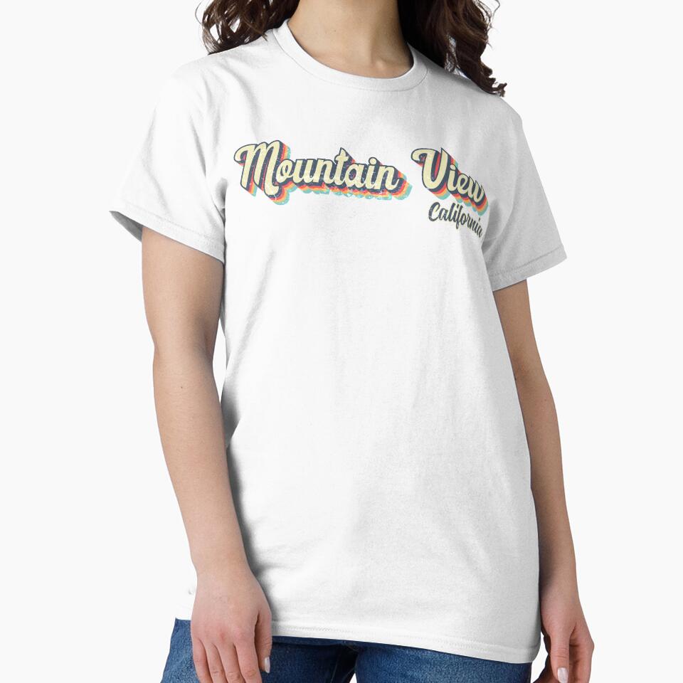 Mountain View City California Retro Vintage 70s - Adult & Kids T-Shirts, Sweatshirts & Hoodies apparel design preview 2