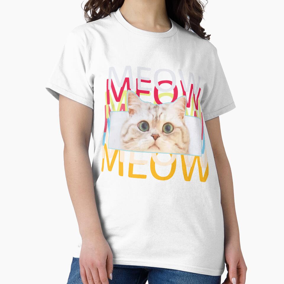 CUTE CAT MEOW by empty25 - Adult & Kids T-Shirts, Sweatshirts & Hoodies apparel design preview 2