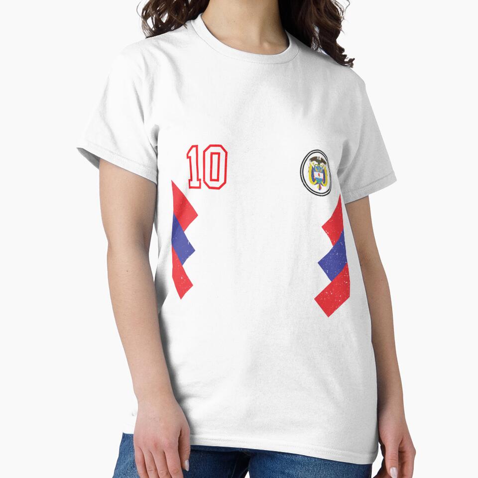 Retro Colombia Soccer Jersey Futbol 1990 2018 by unusedbandwidth sports jersey product view 2