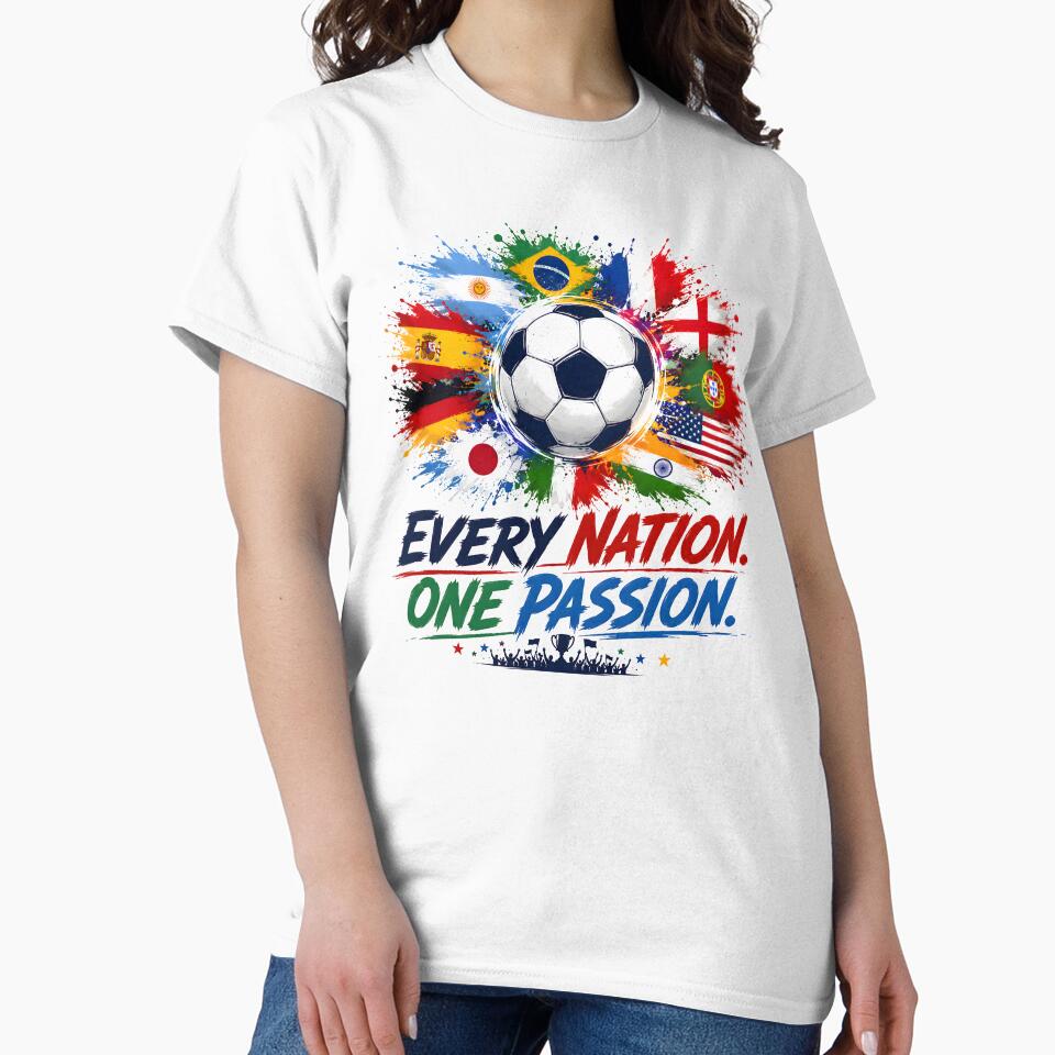 every nation one team, fifa collectibles, soccer tournament, team jerseys, fifa art prints by TrueArtVibes sports jersey product view 2