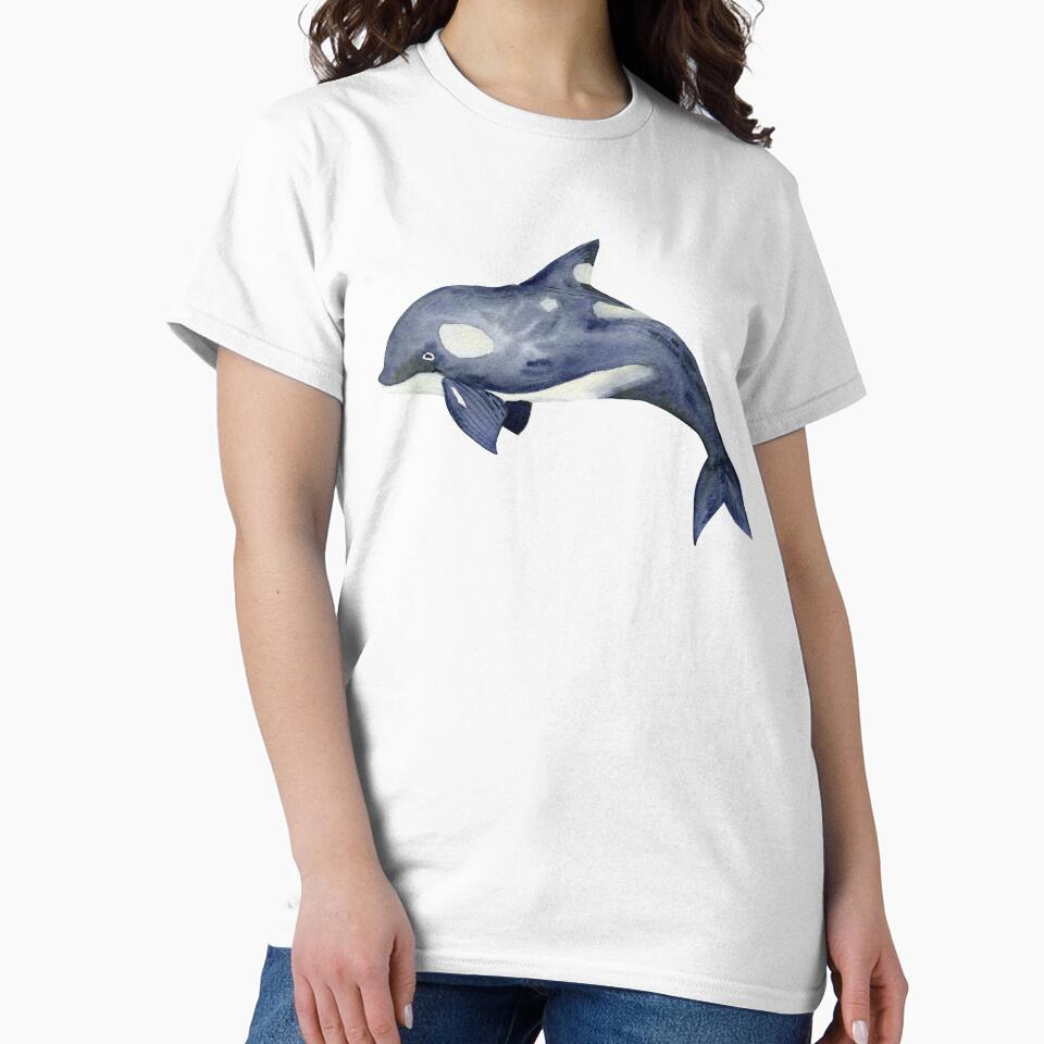 Beautiful blue ocean inhabitant by denions - Adult & Kids T-Shirts, Sweatshirts & Hoodies apparel design preview 2