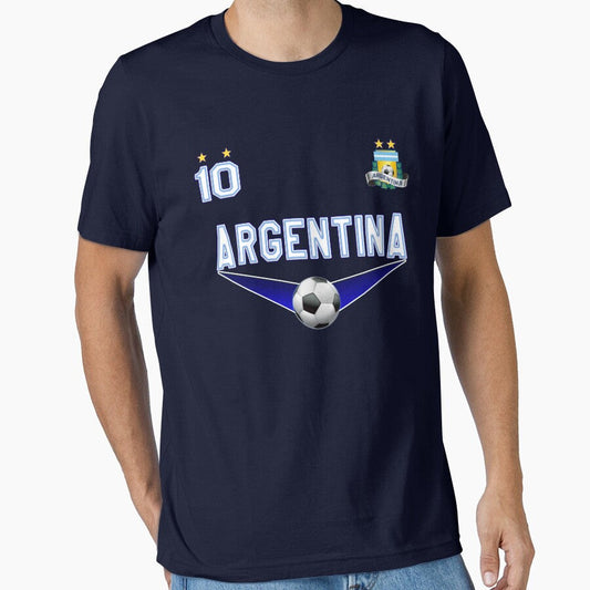 Argentina Soccer Design with number 10 by fermo Unisex T-shirt, Sweatshirt, Hoodie, Long Sleeve Tee - T-Shirt, Sweatshirt, Hoodie