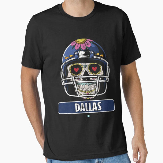 American Football - Dallas Skull Football Gift by woormle Unisex T-shirt, Sweatshirt, Hoodie, Long Sleeve Tee - T-Shirt, Sweatshirt, Hoodie