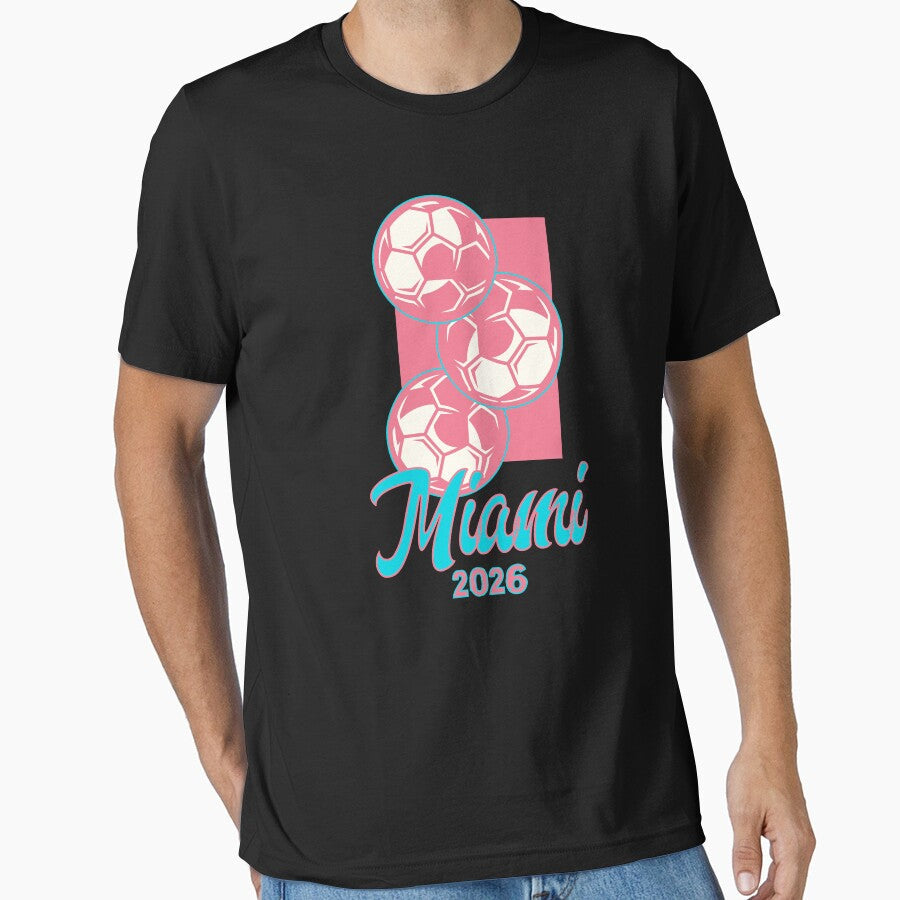 Miami Soccer 2026 Host City - Florida International Fan Art by gomofo1974 Unisex T-shirt, Sweatshirt, Hoodie, Long Sleeve Tee - T-Shirt, Sweatshirt, Hoodie