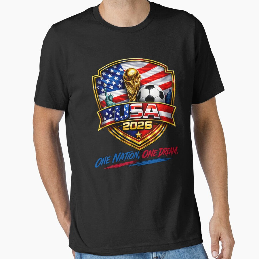 USA Football 2026 Football Fan Shirt | America Soccer Supporter Tee usa soccer national team by Huddy-clothes - T-Shirt, Sweatshirt, Hoodie