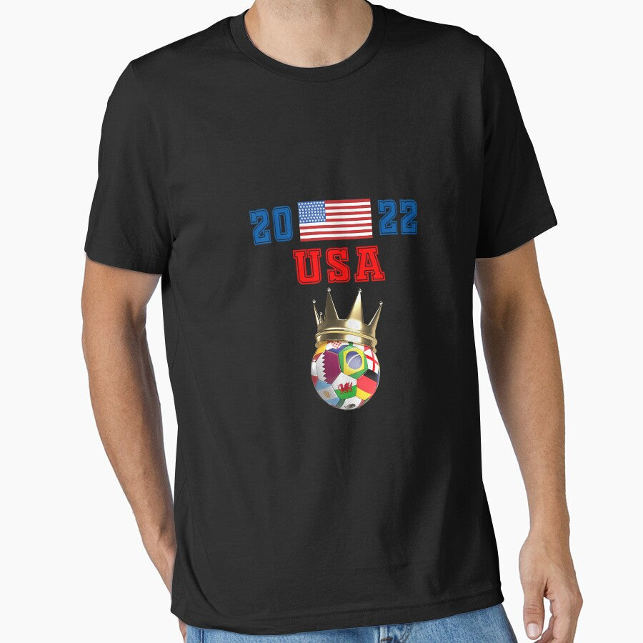 Usa World Cup Jersey 2022 by BuyGoodStuff Unisex T-shirt, Sweatshirt, Hoodie, Long Sleeve Tee - T-Shirt, Sweatshirt, Hoodie