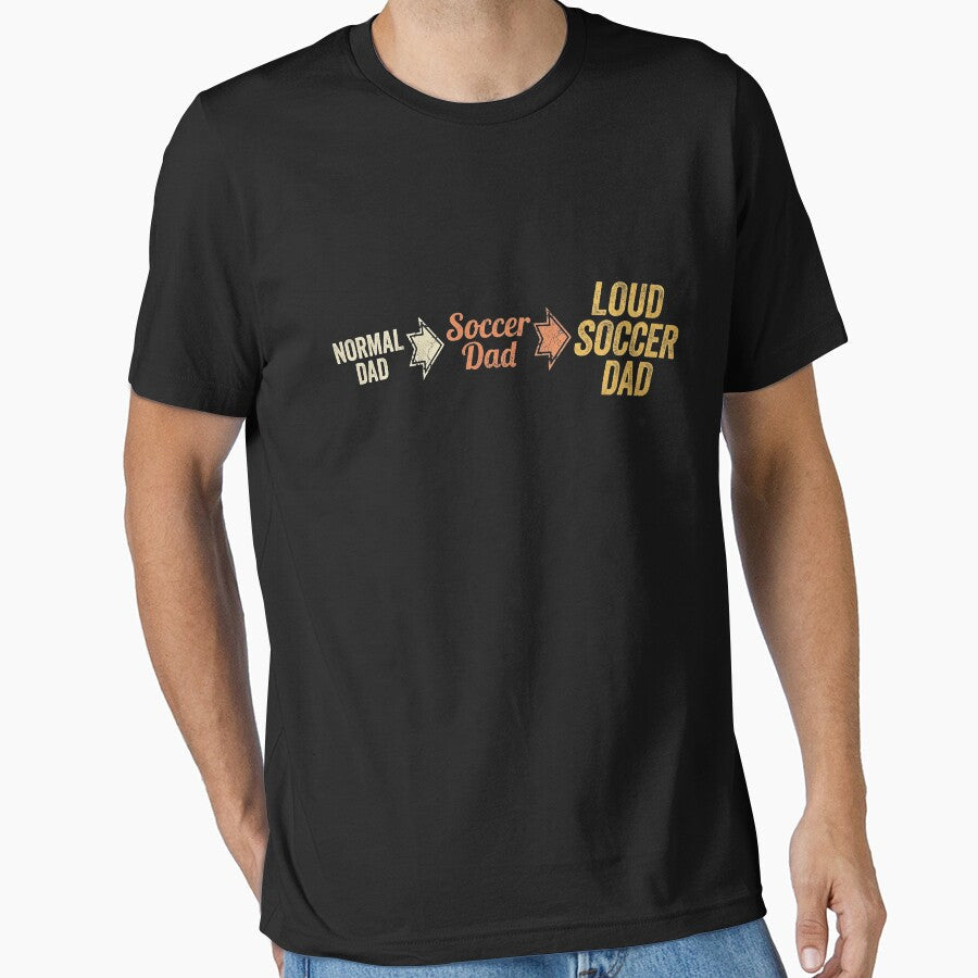 Loud Soccer Dad Funny Soccer Fan Family Vibes by Yellowriversss Unisex T-shirt, Sweatshirt, Hoodie, Long Sleeve Tee - T-Shirt, Sweatshirt, Hoodie