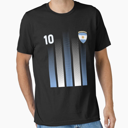 Argentinaian Jersey Argentina Soccer Jersey 10 Football Fan T-Shirt by Knight-Saverin Unisex T-shirt, Sweatshirt, Hoodie, Long Sleeve Tee - T-Shirt, Sweatshirt, Hoodie