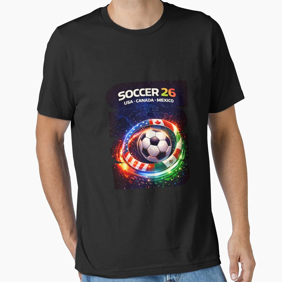 North America Soccer 2026 Soccer 26 Usa Canada Mexico Fan United 2026 Soccer by belaadel Unisex T-shirt, Sweatshirt, Hoodie, Long Sleeve Tee - T-Shirt, Sweatshirt, Hoodie