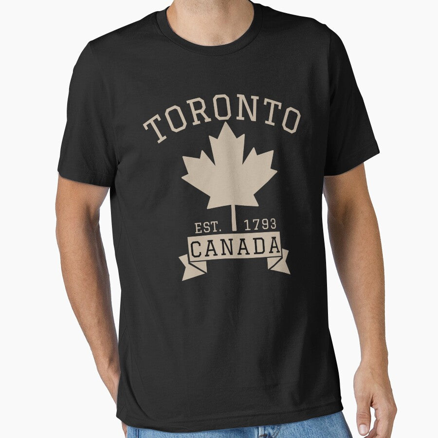 Toronto Canada Maple Leaf Vintage Athletic College Style by Hoiho Adventure Shirts Unisex T-shirt, Sweatshirt, Hoodie, Long Sleeve Tee - T-Shirt, Sweatshirt, Hoodie