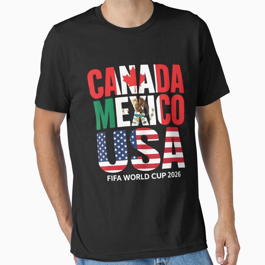 world cup 2026 hosts - canada mexico usa soccer fan by SeanVincent8 Unisex T-shirt, Sweatshirt, Hoodie, Long Sleeve Tee - T-Shirt, Sweatshirt, Hoodie