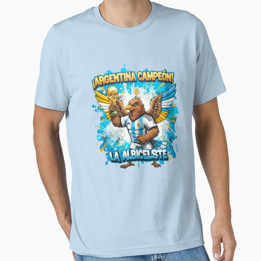 Argentina Campen! La Albiceleste World Cup Champion Design by Inkwell grove Unisex T-shirt, Sweatshirt, Hoodie, Long Sleeve Tee - T-Shirt, Sweatshirt, Hoodie