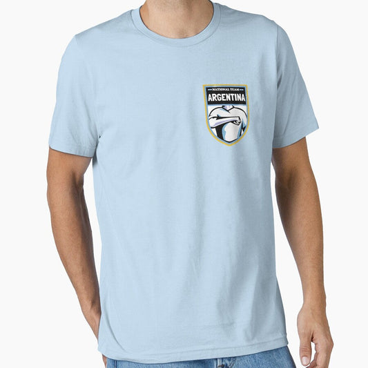 Argentina National Team Logo by Salukeart Unisex T-shirt, Sweatshirt, Hoodie, Long Sleeve Tee - T-Shirt, Sweatshirt, Hoodie
