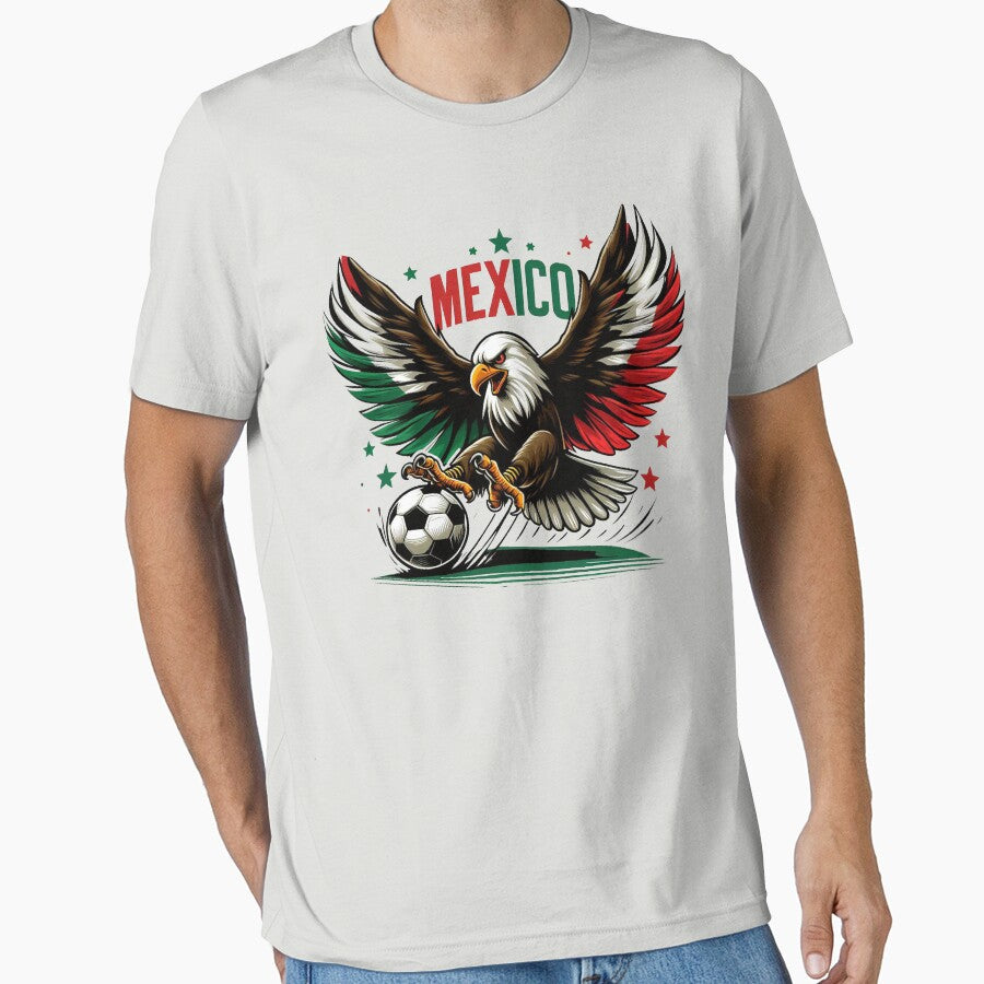 Mexico Futbol Bald Eagle Soccer #1 by BattlefoxxEarth Unisex T-shirt, Sweatshirt, Hoodie, Long Sleeve Tee - T-Shirt, Sweatshirt, Hoodie