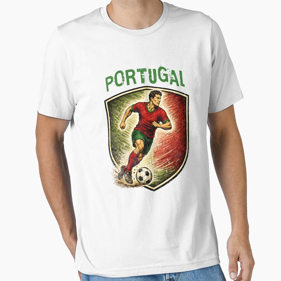 Vintage Portugal - 2026 Futbol Retro Style by Tee Nook Unisex T-shirt, Sweatshirt, Hoodie, Long Sleeve Tee - T-Shirt, Sweatshirt, Hoodie