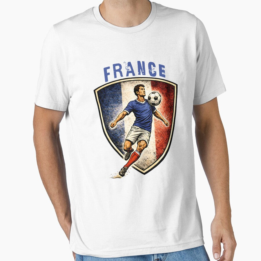 France - 2026 Futbol Retro Style by Tee Nook Unisex T-shirt, Sweatshirt, Hoodie, Long Sleeve Tee - T-Shirt, Sweatshirt, Hoodie