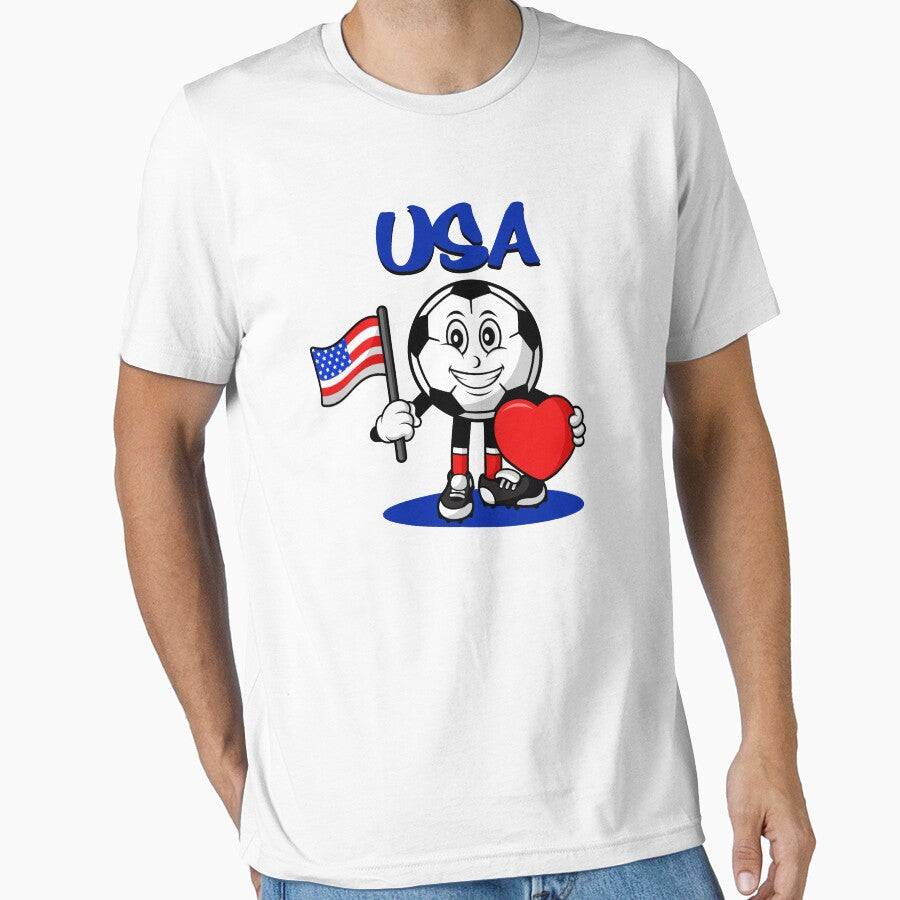 Cute USA Football Lover Design by Salukeart Unisex T-shirt, Sweatshirt, Hoodie, Long Sleeve Tee - T-Shirt, Sweatshirt, Hoodie