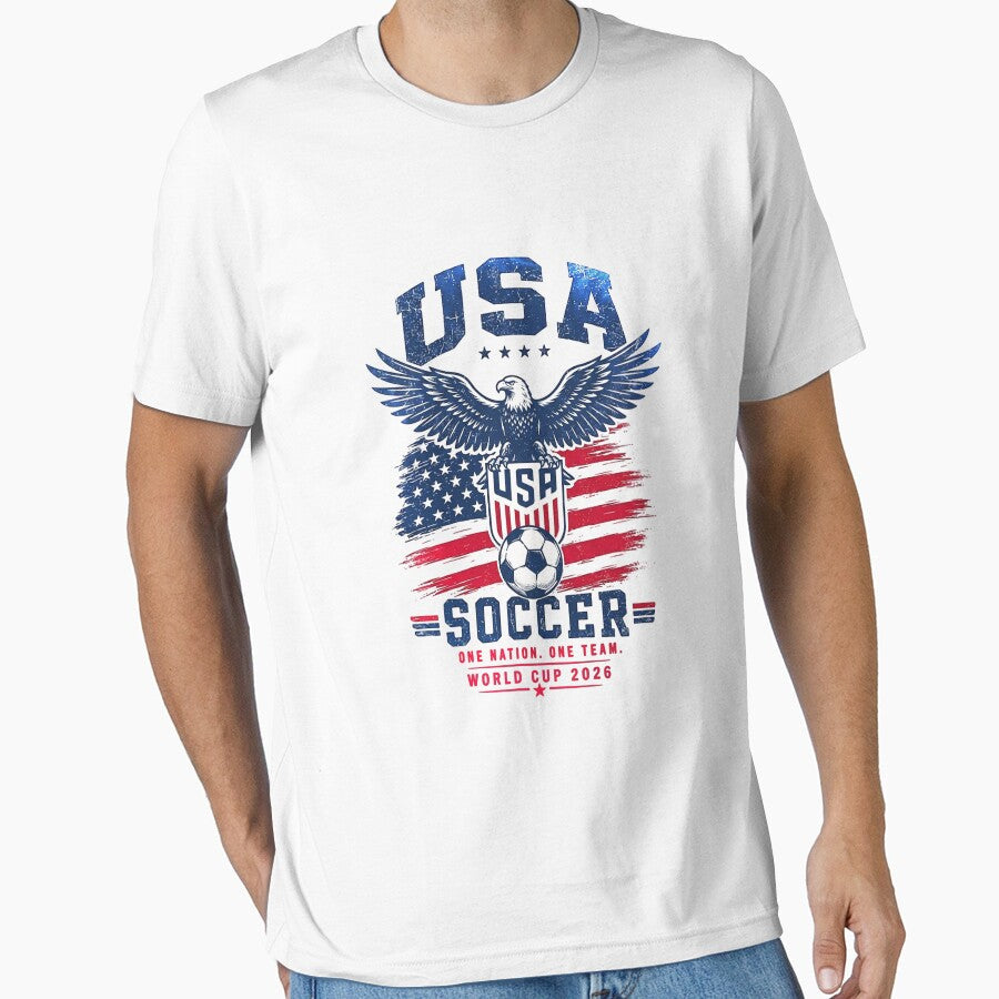 USA World Cup Soccer Eagle by DesignForYou79 Unisex T-shirt, Sweatshirt, Hoodie, Long Sleeve Tee - T-Shirt, Sweatshirt, Hoodie