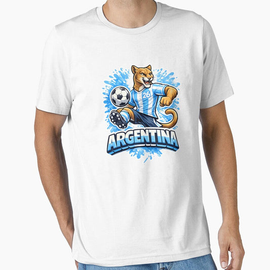 Argentina Soccer Mascot - Albiceleste Edition by Ambroa Stuff Unisex T-shirt, Sweatshirt, Hoodie, Long Sleeve Tee - T-Shirt, Sweatshirt, Hoodie