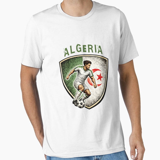Algeria - 2026 Futbol Retro Style by Tee Nook Unisex T-shirt, Sweatshirt, Hoodie, Long Sleeve Tee - T-Shirt, Sweatshirt, Hoodie