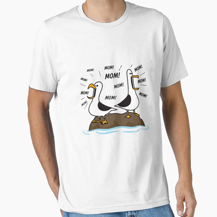 Seagull Mom Mom Mom Funny Mothers Day by JustuKitties Unisex T-shirt, Sweatshirt, Hoodie, Long Sleeve Tee - T-Shirt, Sweatshirt, Hoodie
