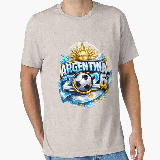 Argentina 2026 World Cup Soccer FIFA by Pix80Studio Unisex T-shirt, Sweatshirt, Hoodie, Long Sleeve Tee - T-Shirt, Sweatshirt, Hoodie