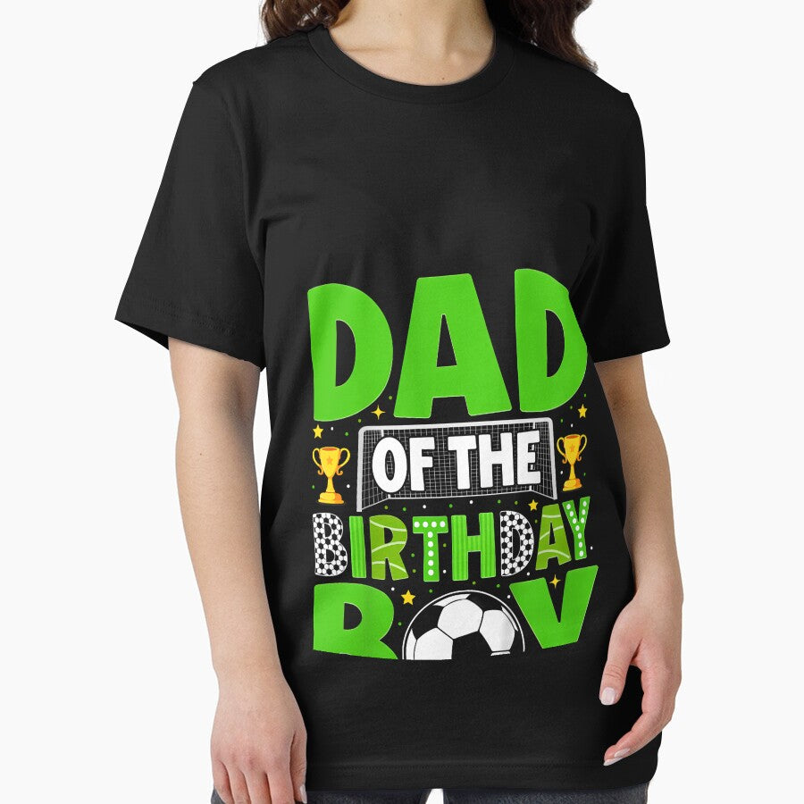 Dad of The Birthday Boy Kids Matching Soccer Party by - Adult & Kids T-Shirts, Sweatshirts & Hoodies apparel design preview 2