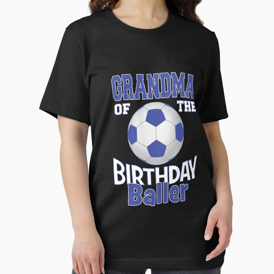 Grandma Of The Birthday Baller Soccer Lover B-day - Adult & Kids T-Shirts, Sweatshirts & Hoodies apparel design preview 2