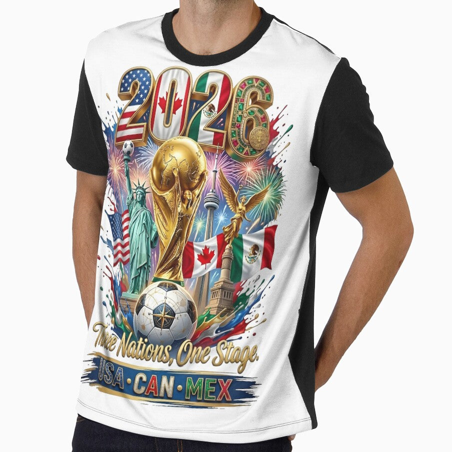 2026 Soccer Three Nations Cup by Sovereign Supply Co. Unisex T-shirt, Sweatshirt, Hoodie, Long Sleeve Tee - T-Shirt, Sweatshirt, Hoodie