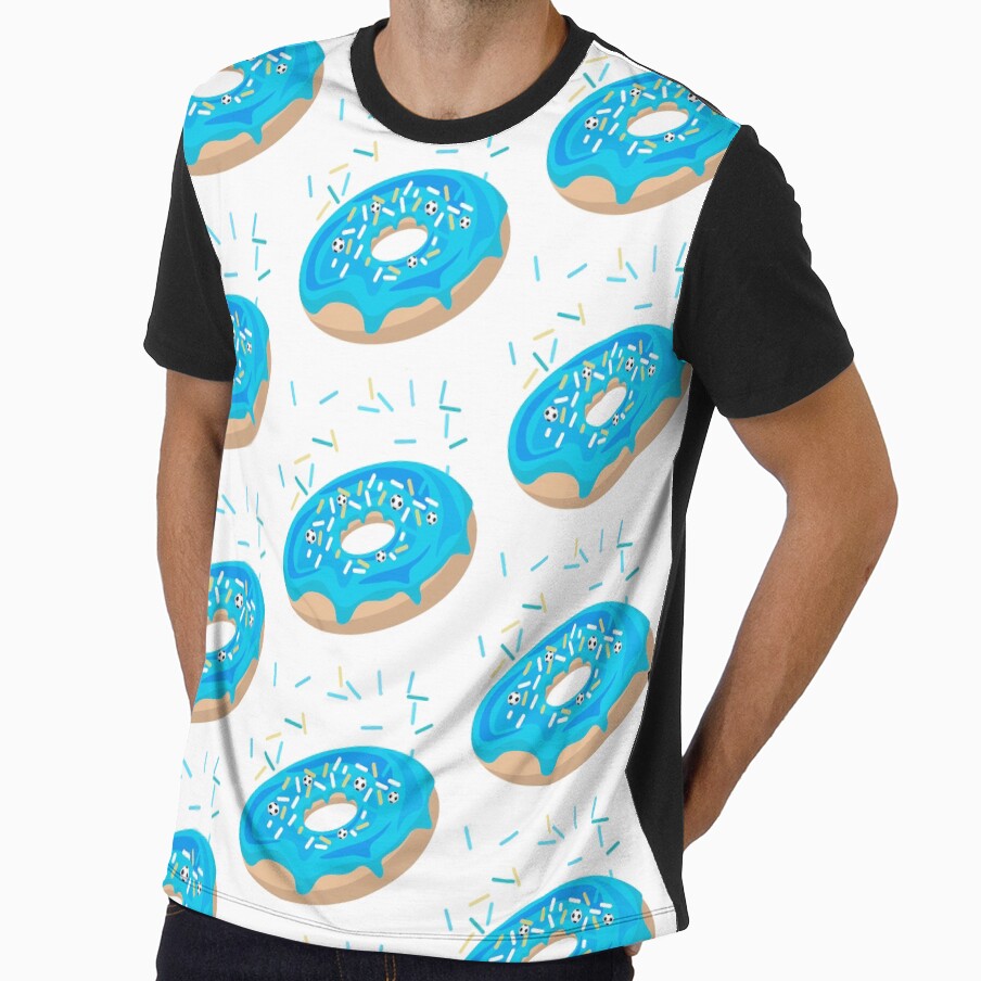 World Cup Football Season Donut |Argentina Fan Art by Rush2Buy Unisex T-shirt, Sweatshirt, Hoodie, Long Sleeve Tee - T-Shirt, Sweatshirt, Hoodie