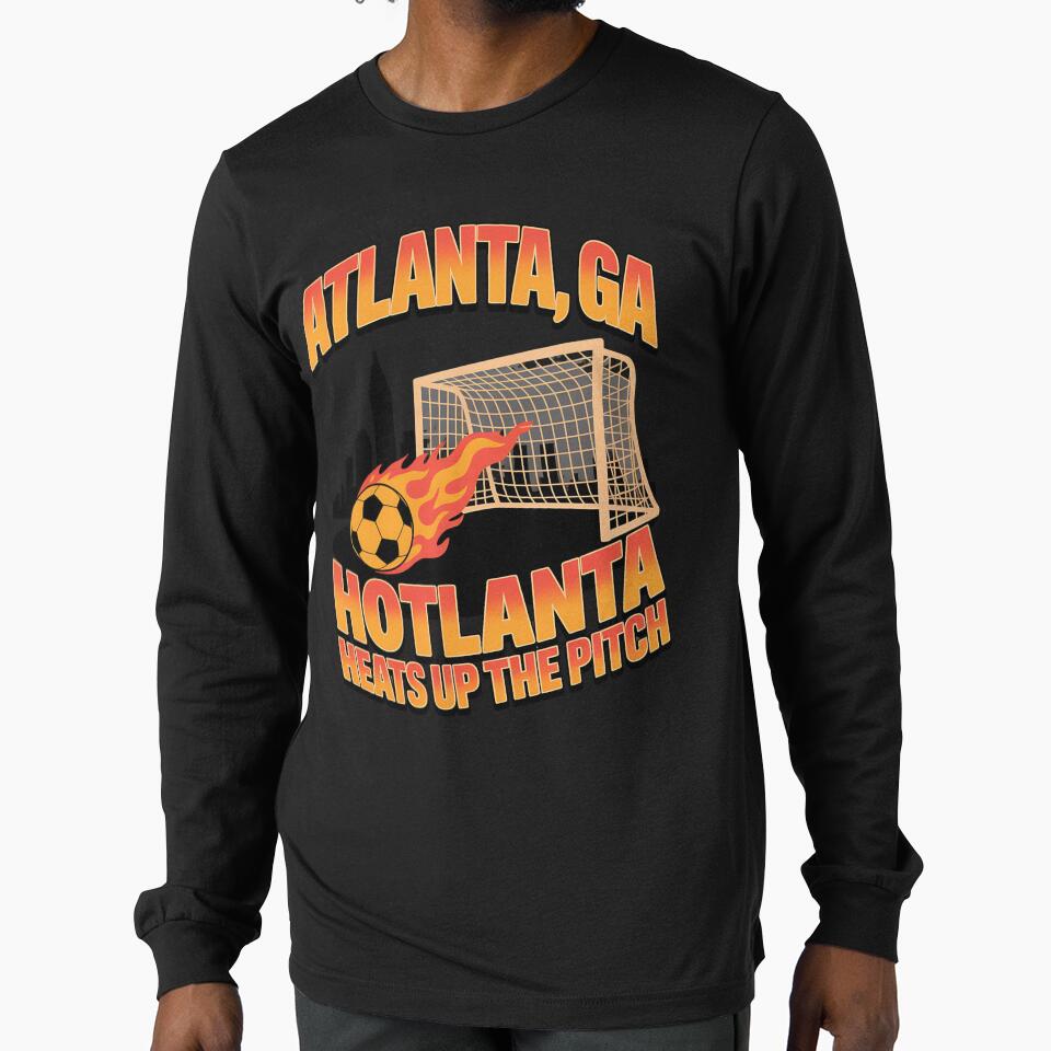 2026 soccer city - Atlanta GA - soccer host city - american soccer fan - soccer supporter - red white and blue - national pride - soccer hype - soccer fan gear - soccer watch party by JansenGS - T-Shirt, Sweatshirt, Hoodie