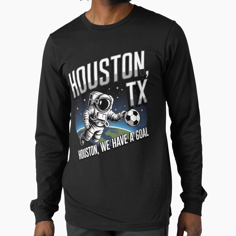 2026 soccer city - Houston TX - soccer host city - american soccer fan - soccer supporter - red white and blue - national pride - soccer hype - soccer fan gear - soccer watch party by JansenGS - T-Shirt, Sweatshirt, Hoodie