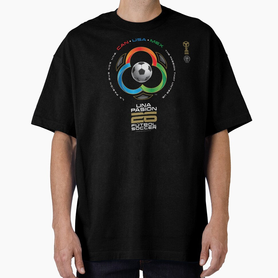 Mundial 26 Three Nations World Cup Logo Mundial Tres Pases -Canada USA Mxico Soccer Passion and Unity Graphic by RSC-STORE - T-Shirt, Sweatshirt, Hoodie