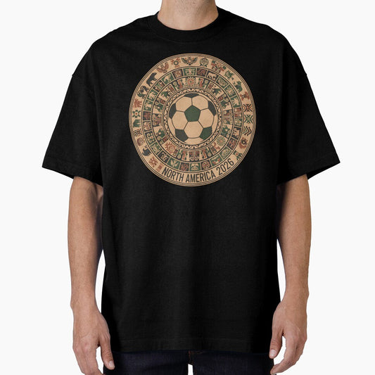 Ancient North America 2026 Soccer T-Shirt - Hieroglyphic World Cup Tee - Indigenous Cultural Football Design by Lukzol - T-Shirt, Sweatshirt, Hoodie