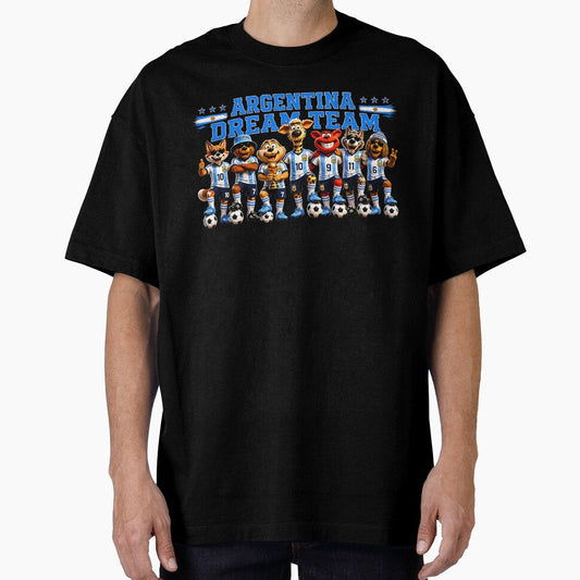 Argentina Soccer Dream Team by WabiSabiSjak Unisex T-shirt, Sweatshirt, Hoodie, Long Sleeve Tee - T-Shirt, Sweatshirt, Hoodie