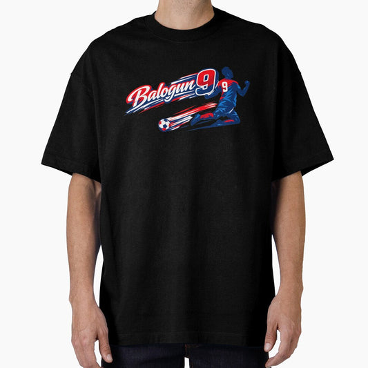 Balogun 9 USA Soccer Striker  Goal Scorer Design by OliviaHayesArt Unisex T-shirt, Sweatshirt, Hoodie, Long Sleeve Tee - T-Shirt, Sweatshirt, Hoodie
