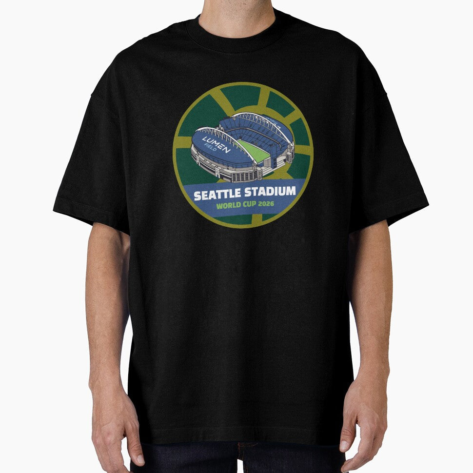 Seattle World Cup 2026 Stadium by Linbo Shop Unisex T-shirt, Sweatshirt, Hoodie, Long Sleeve Tee - T-Shirt, Sweatshirt, Hoodie