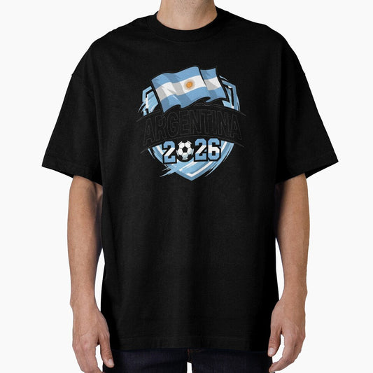 ARGENTINA World Cup 2026 Poster  ARGENTINA Football by riimshop Unisex T-shirt, Sweatshirt, Hoodie, Long Sleeve Tee - T-Shirt, Sweatshirt, Hoodie